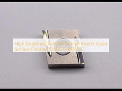 Hoge taaiheid Cermet Draaiwisselplaten Goede Oppervlakteafwerking CNGG120404L-C