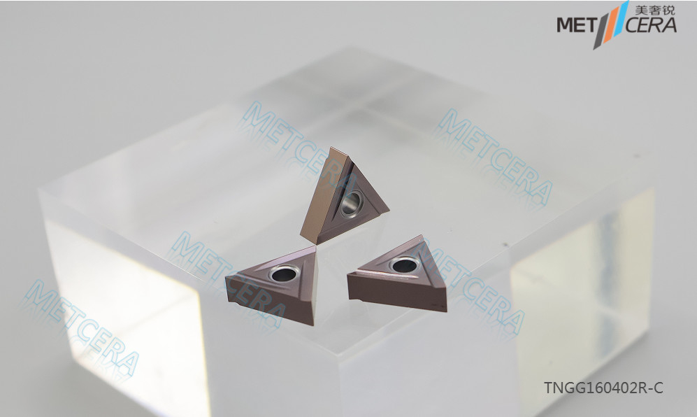 60° Driehoek negatief met gat TNGG1604 Rechterhands snijden, draaiend insert, carbide-insert, geaard insert