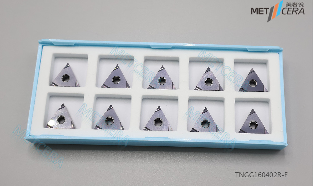 60° Driehoek negatief met gat TNGG160402R-F Rechterhands snijdend draaiend insert, carbide-insert, geaard insert