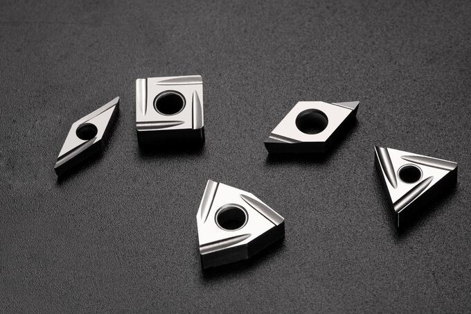 40HRC PVD gecoate inzetstukken, zilveren kleur hard draaiende inzetstukken VBGT160404R