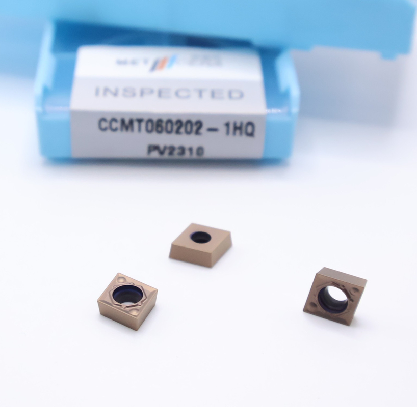 CCMT060202-1HQ PV2310 Cermet snijgereedschap Inbreng bronzen materiaal HRA92.5 Hardheid glad oppervlak