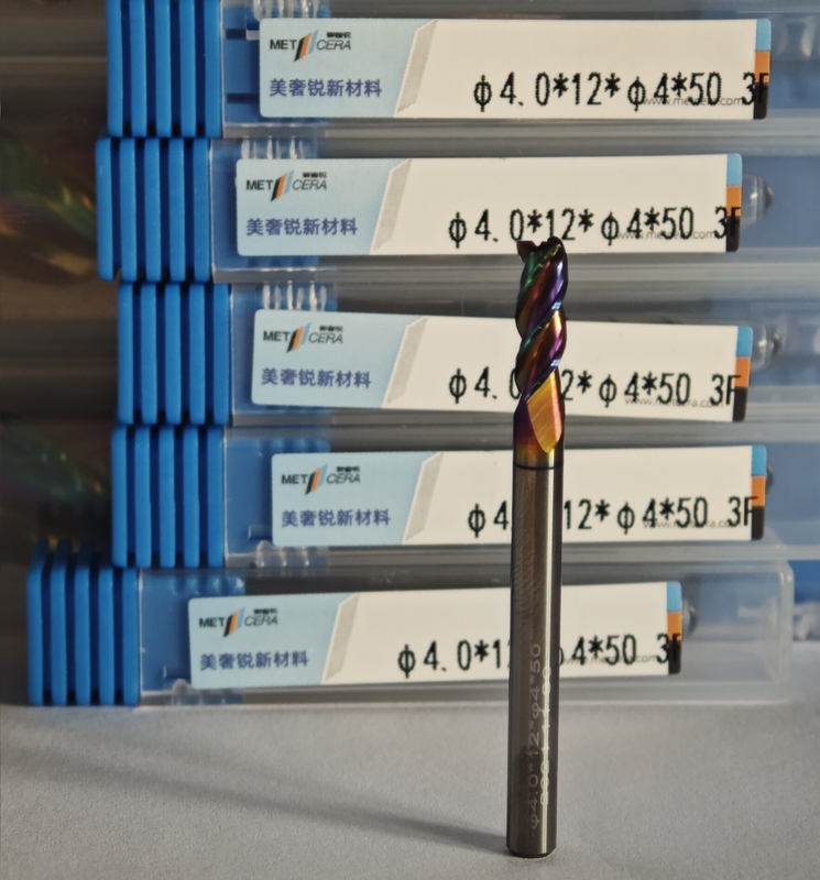 MAE PLUS 4 mm Diameter Solid Carbide End Mill Voor het bewerken van niet-ijzeren metalen Φ4.0x12x4Dx50mm