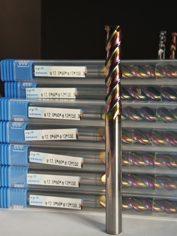 MAE PLUS CNC Endmill Hardheid HRC55-60 Super Long Length Carbide Mill Voor het bewerken van non-ferrometalen Φ12x60x12Dx150mm