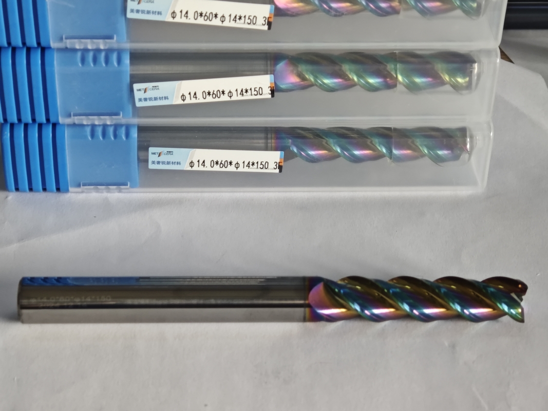 MAE PLUS Long Length Carbide EndMill voor non-ferro metalen Aluminium en koper Verwerkingsmolen 14mm φ14.0 x 60 x φ14 x 150mm
