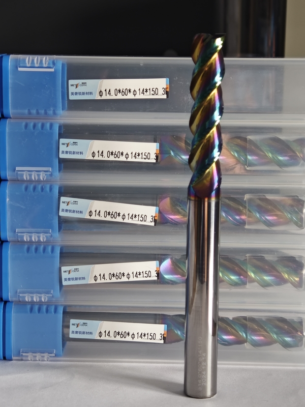 MAE PLUS Long Length Carbide EndMill voor non-ferro metalen Aluminium en koper Verwerkingsmolen 14mm φ14.0 x 60 x φ14 x 150mm