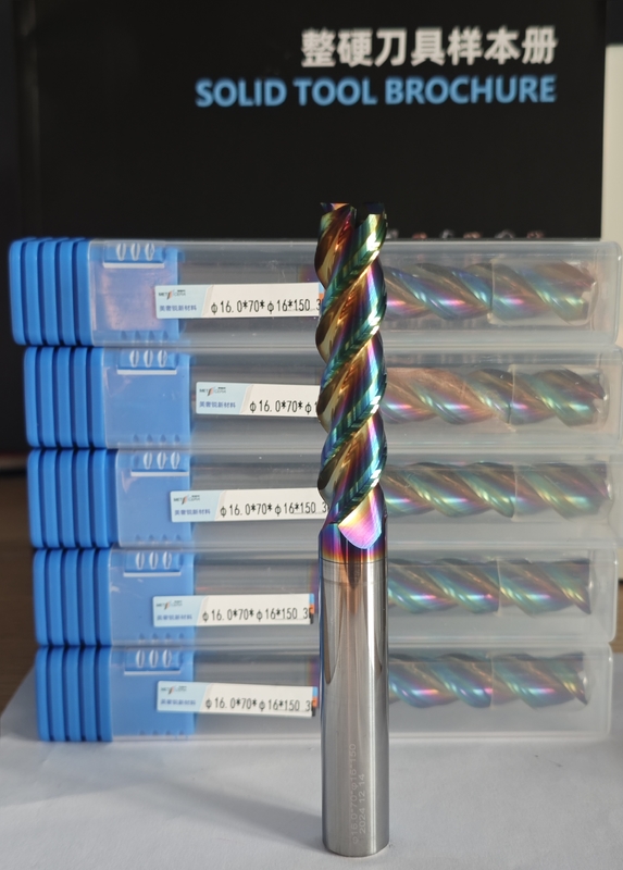 MAE PLUS Long Flute Carbide Mill voor de verwerking van niet-ijzerhoudende metalen Aluminium en koper 16 mm φ16.0 x 70 x φ16 x 150 mm