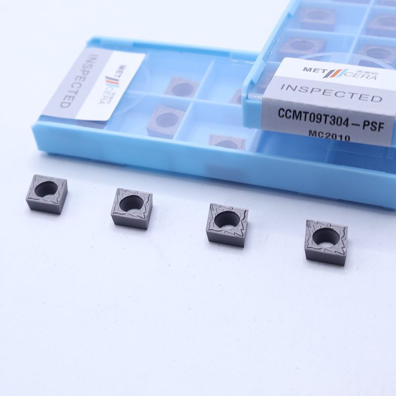 CCMT09T304 CNC-cermetinvoegsel voor draaibankwerktuigen, draaibankwerktuigen met metaalkeramiek, finishing chipbreaker cutter
