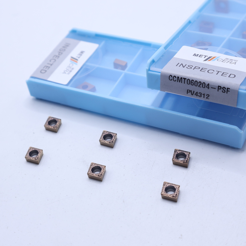 CNC-carbide-draaiinzet, PVD-gecoat carbide-draaiinzet voor draaibankgereedschapsholding, CCMT060204
