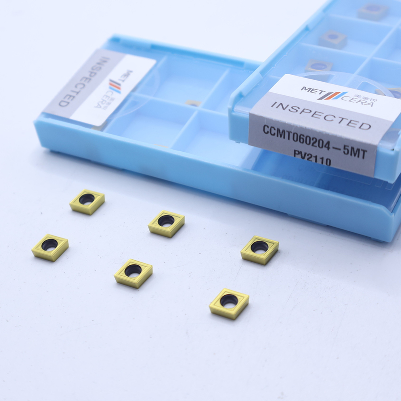 CCMT060204 TiCN Cermet-inleggingen voor interne draaibank PVD-gecoat metalen draaitool 5MT Splijtstukbreker