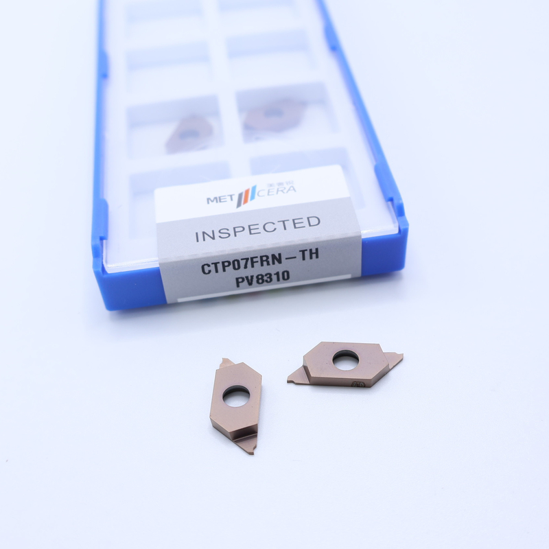 PVD-gecoat gecementiseerd karbide-insert voor afsnijden CTP afsnijden indexbare insert CTP07FRN-TH