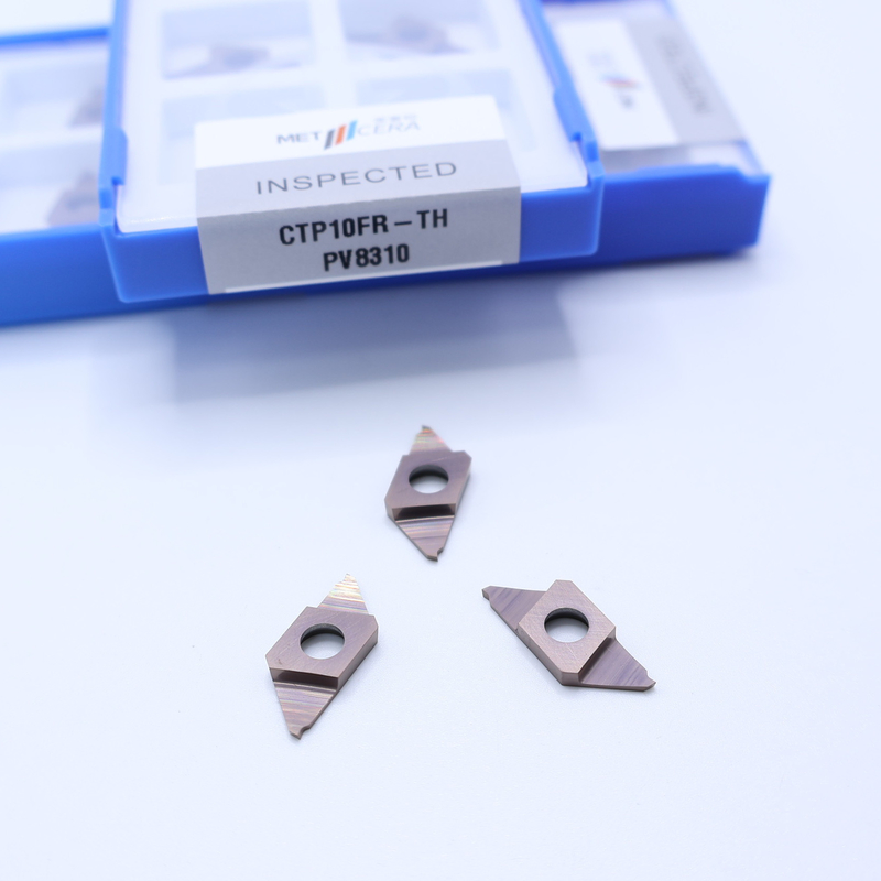 CTP10FR-TH CNC Carbide Inserts voor het afsnijden CTP PVD coated indexable Inserts Right Cutting Workpiece
