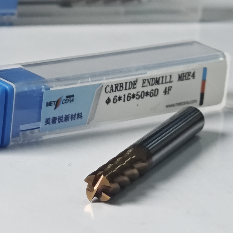 Hardheid Vierkante vlakfreesmachine 6 mm Roughing Processing Coating TiAlSi Coating HRC55-60 φ6.0x16x6Dx50mm