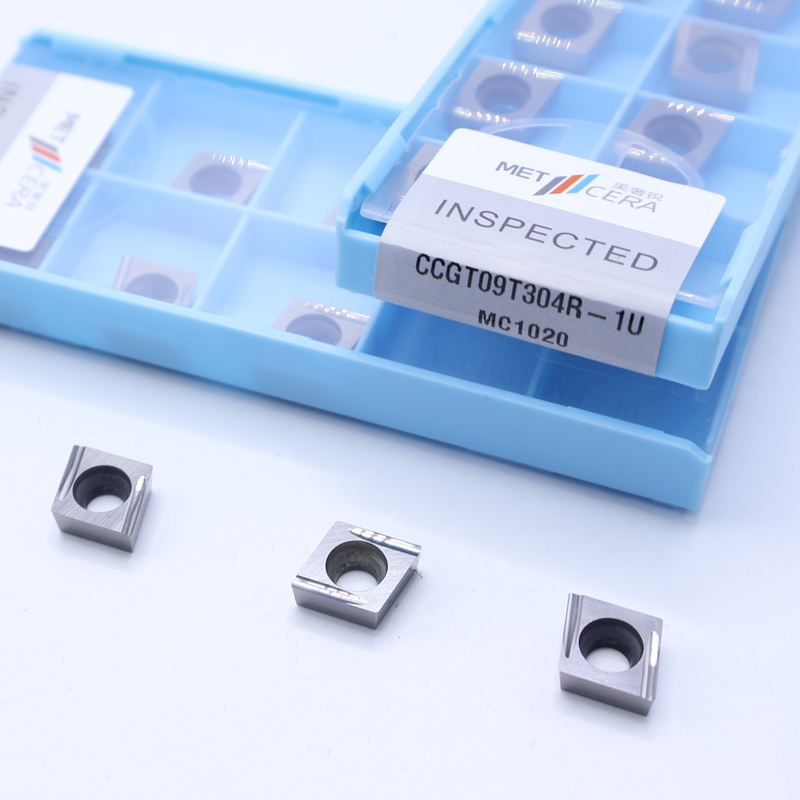 CCGT09 Cermet Insert Boring Insert, Intern draaiend insert voor het snijden van koolstofstaal, laag gelegeerd staal, laag voedingsniveau, positief insert, CCGT09T304R-1U
