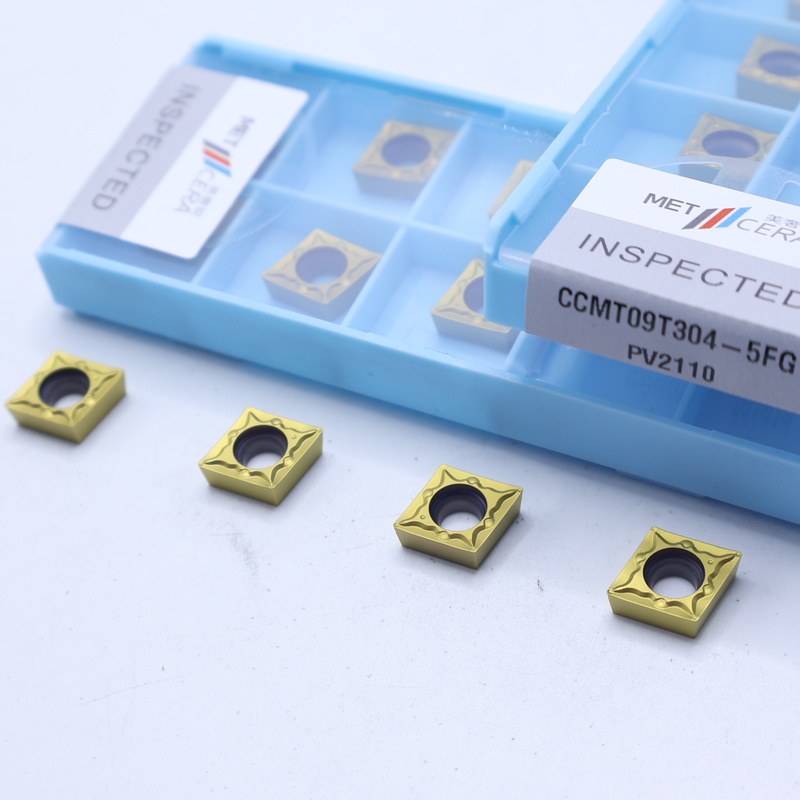 CNC-draaiinzetten met hoge weerstand CCMT06-5FG CCMT09-5FG Externe en interne draaiinzetten