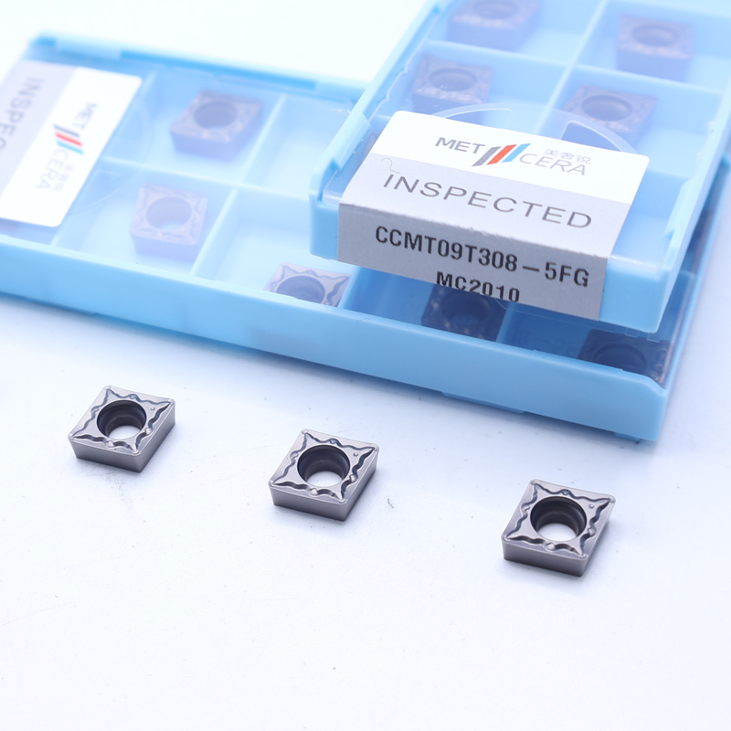 CNC-draaiinzetten met hoge weerstand CCMT06-5FG CCMT09-5FG Externe en interne draaiinzetten