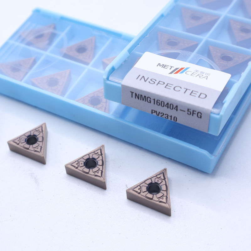 TiCN Cermet CNC-draai-inzetstukken met 5FG-chipbreker voor slijtvastheid bij bewerking