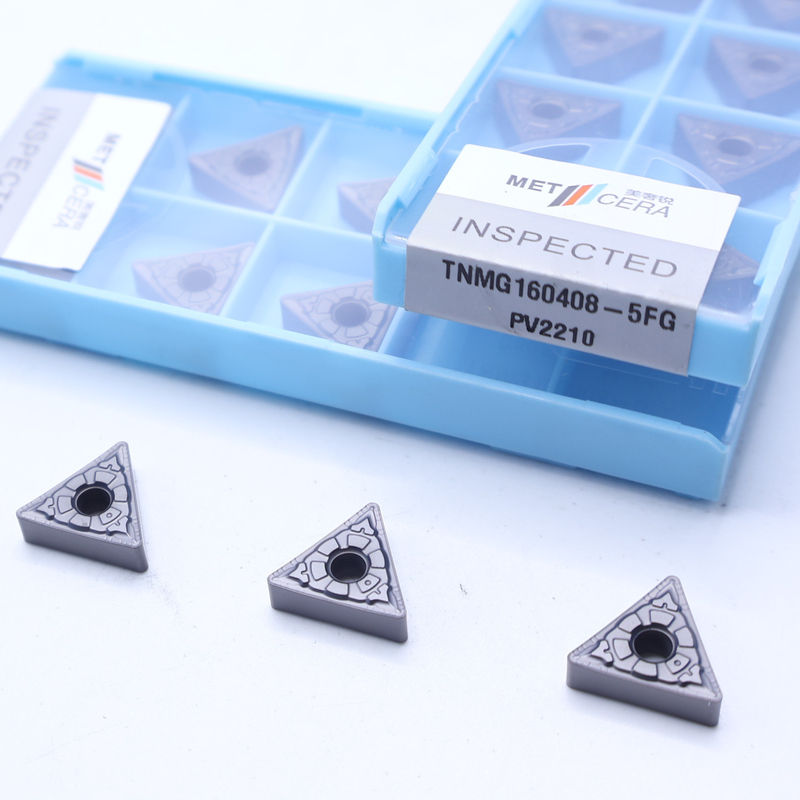 MC2010/PV2110/PV2310 TNMG160404 TNMG160408 CNC-draaiinzetten Cermet-draaiinzetten voor CNC-machine in 5FG-chipbreker