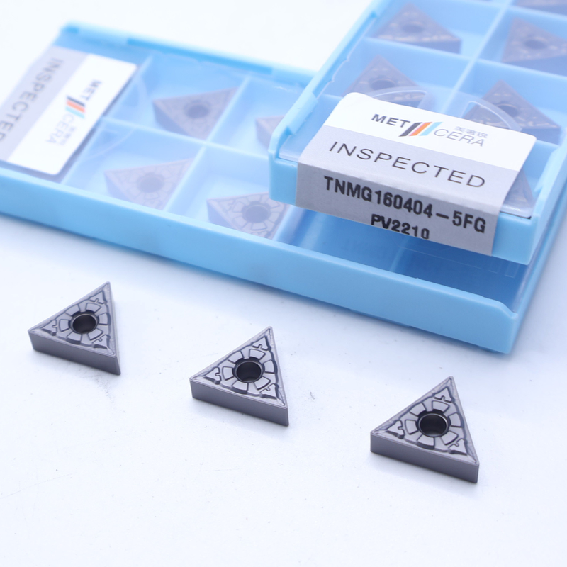 MC2010/PV2110/PV2310 TNMG160404 TNMG160408 CNC-draaiinzetten Cermet-draaiinzetten voor CNC-machine in 5FG-chipbreker