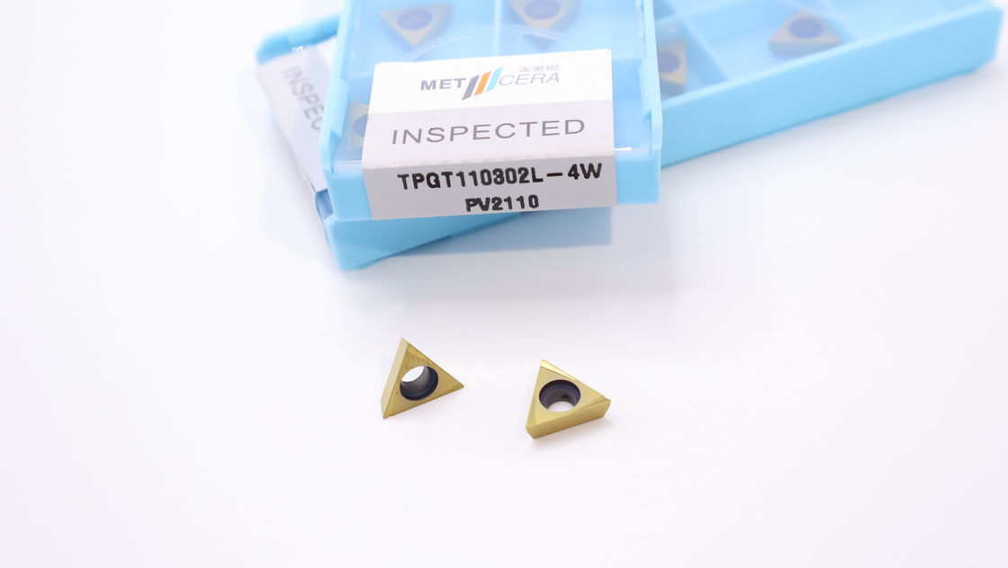 TPGT06 TPGT08 TPGT09 TPGT10 TPGT11 Cermet CNC-draai-inzetstukken met ongecoate coating 4W chipbreaker