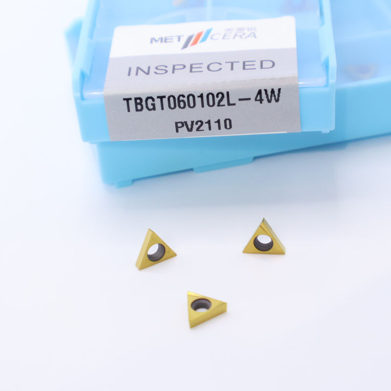 TPGT06 TPGT08 TPGT09 TPGT10 TPGT11 Cermet CNC-draai-inzetstukken met ongecoate coating 4W chipbreaker
