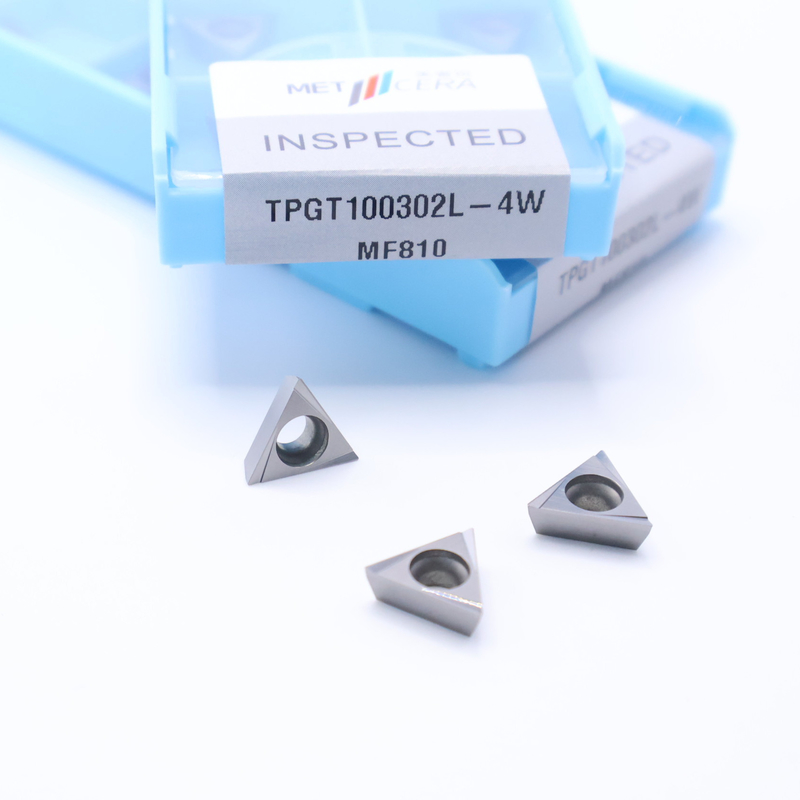 TPGT10 TPGT11 Carbide-draaiinzetten voor CNC-draaien 4W chipbreaker in zilver / brons