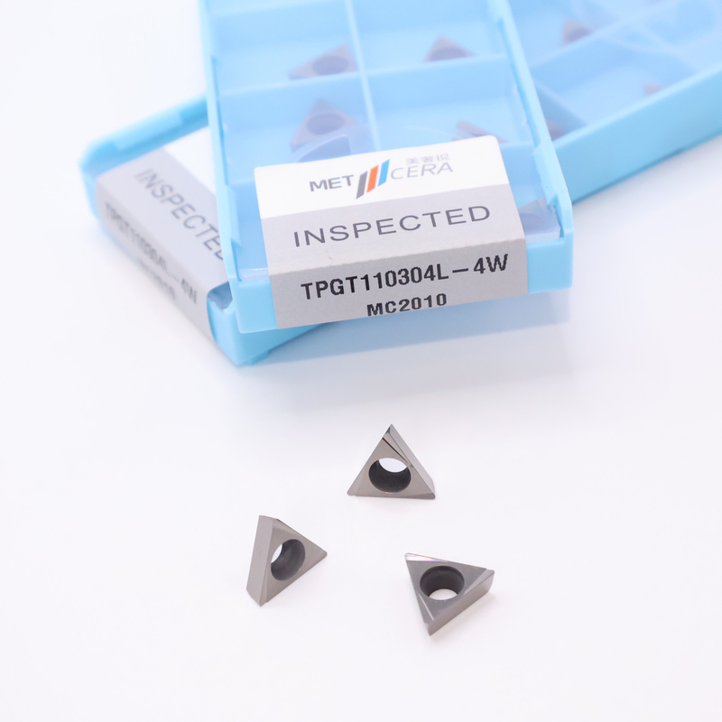 TPGT10 TPGT11 Carbide-draaiinzetten voor CNC-draaien 4W chipbreaker in zilver / brons