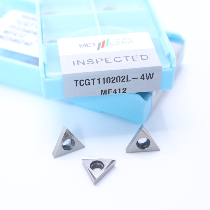 TCGT11 Carbide-draaiinzet in 4W-chipbreker voor externe en interne draaien