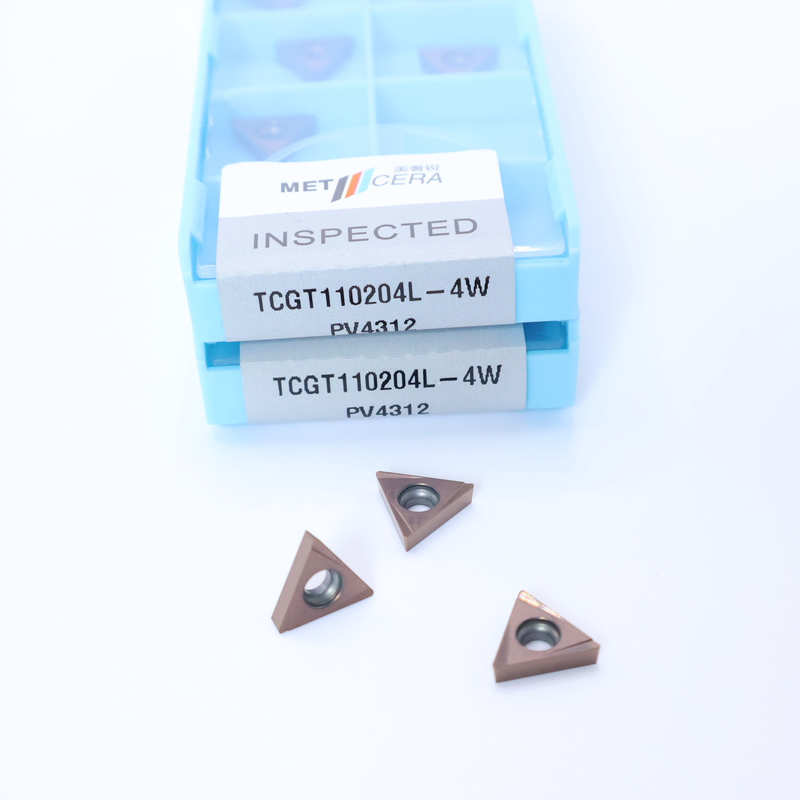 TCGT11 Carbide-draaiinzet in 4W-chipbreker voor externe en interne draaien