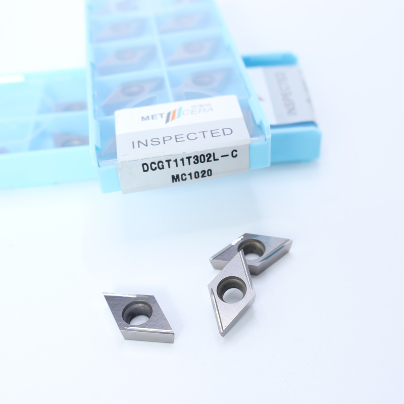 Cermet CNC-draaiinzet DCGT07 DCGT11 C Finish Chip Breaker Metalen materiaal Hoog slijtvastheid Voordeel