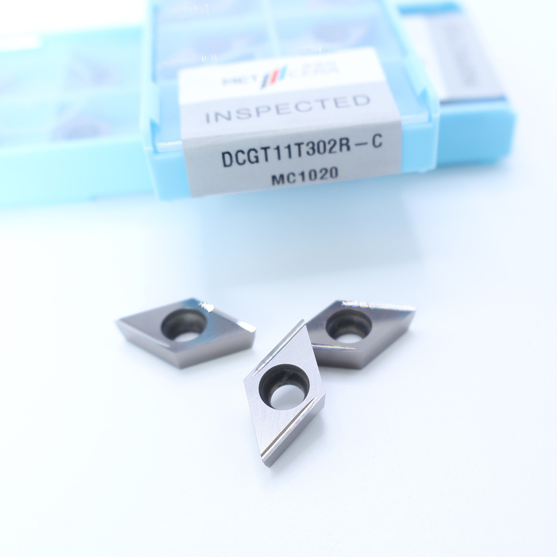 Cermet CNC-draaiinzet DCGT07 DCGT11 C Finish Chip Breaker Metalen materiaal Hoog slijtvastheid Voordeel