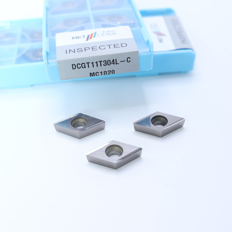 Cermet CNC-draaiinzet DCGT07 DCGT11 C Finish Chip Breaker Metalen materiaal Hoog slijtvastheid Voordeel