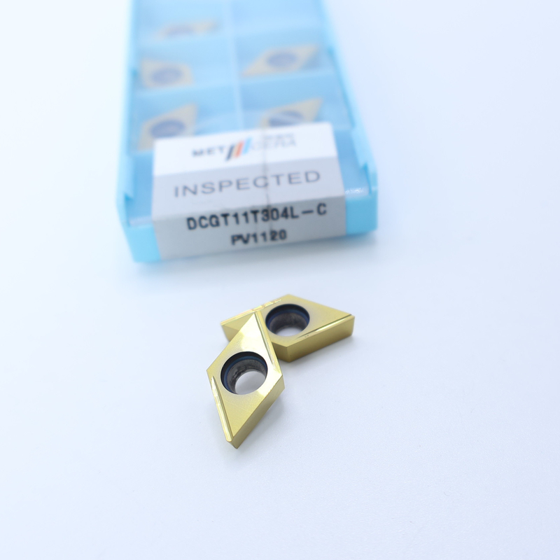 Cermet CNC-draaiinzet DCGT07 DCGT11 C Finish Chip Breaker Metalen materiaal Hoog slijtvastheid Voordeel
