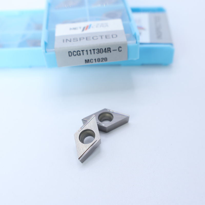 Cermet CNC-draaiinzet DCGT07 DCGT11 C Finish Chip Breaker Metalen materiaal Hoog slijtvastheid Voordeel