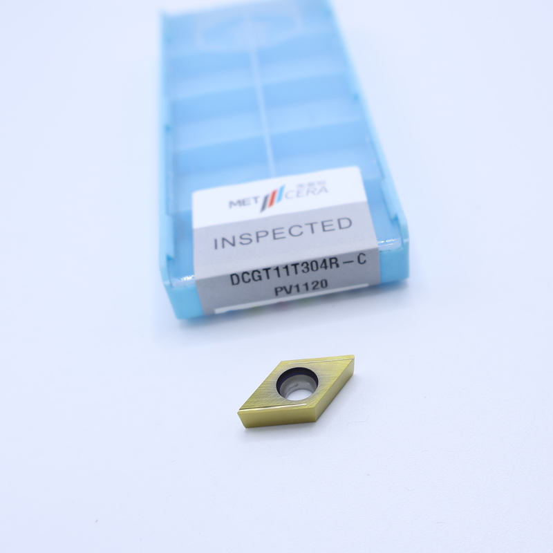 Cermet CNC-draaiinzet DCGT07 DCGT11 C Finish Chip Breaker Metalen materiaal Hoog slijtvastheid Voordeel