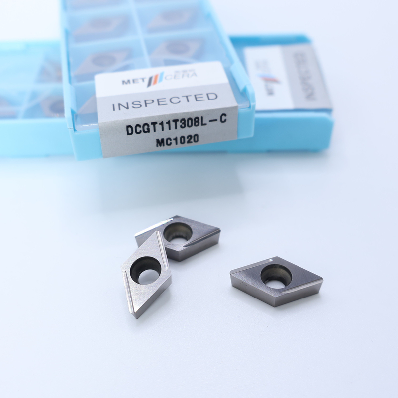 Cermet CNC-draaiinzet DCGT07 DCGT11 C Finish Chip Breaker Metalen materiaal Hoog slijtvastheid Voordeel