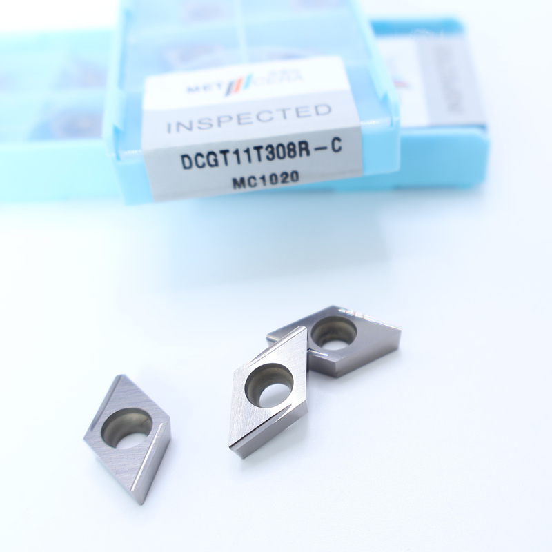 Cermet CNC-draaiinzet DCGT07 DCGT11 C Finish Chip Breaker Metalen materiaal Hoog slijtvastheid Voordeel