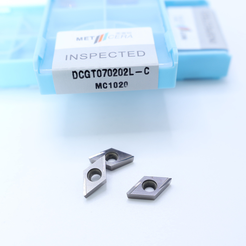 Cermet CNC-draaiinzet DCGT07 DCGT11 C Finish Chip Breaker Metalen materiaal Hoog slijtvastheid Voordeel