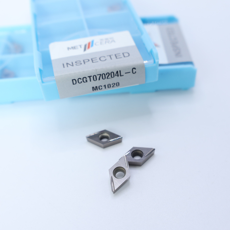 Cermet CNC-draaiinzet DCGT07 DCGT11 C Finish Chip Breaker Metalen materiaal Hoog slijtvastheid Voordeel