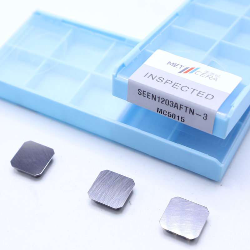 Gezicht freesinsert SEEN1203, SEEN1203AFTN, Cermet indexbare freesinsert voor freesgereedschapsholders
