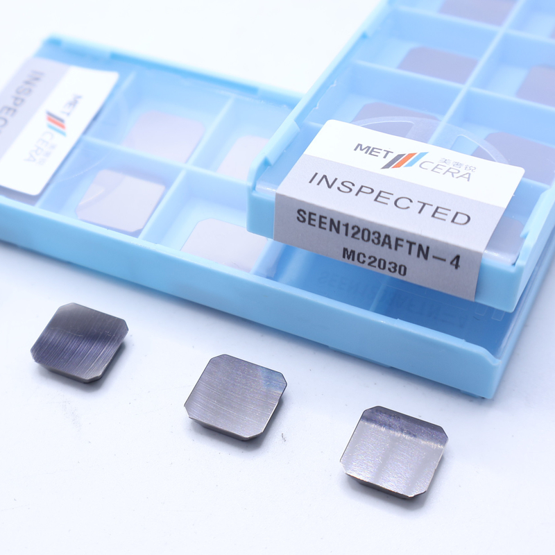 Gezicht freesinsert SEEN1203, SEEN1203AFTN, Cermet indexbare freesinsert voor freesgereedschapsholders