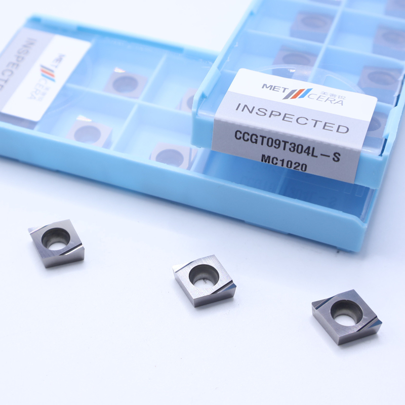 Metalen materiaal hoge slijtvastheid Voordeel Cermet CNC-draaiinzet CCGT03 CCGT06 CCGT09 met S Finish Chip Breaker