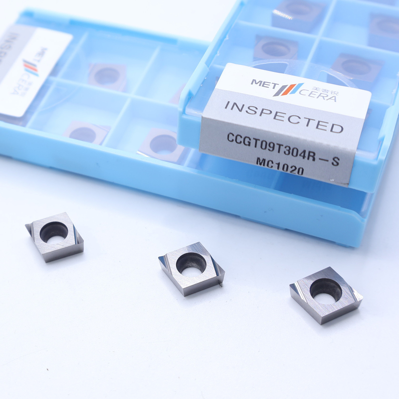 Metalen materiaal hoge slijtvastheid Voordeel Cermet CNC-draaiinzet CCGT03 CCGT06 CCGT09 met S Finish Chip Breaker