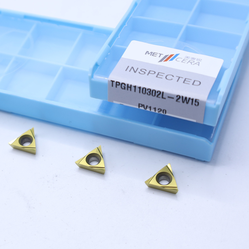 TiCN Cermet CNC-draaien Inzet TPGH1103 met 2W15 scherp afwerking chip breaker Metalen materiaal Hoog slijtvastheidsvoordeel