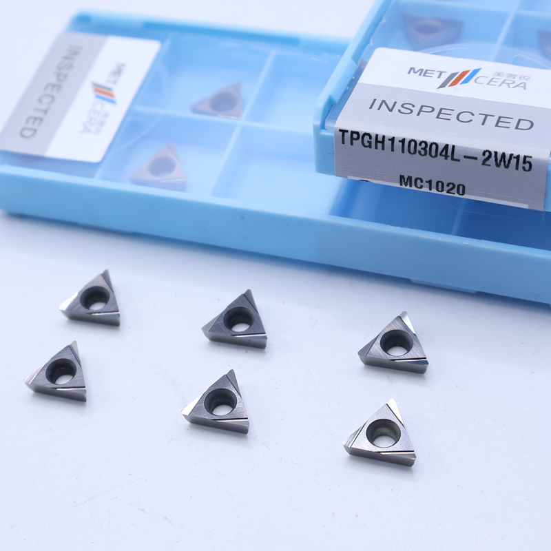 TiCN Cermet CNC-draaien Inzet TPGH1103 met 2W15 scherp afwerking chip breaker Metalen materiaal Hoog slijtvastheidsvoordeel