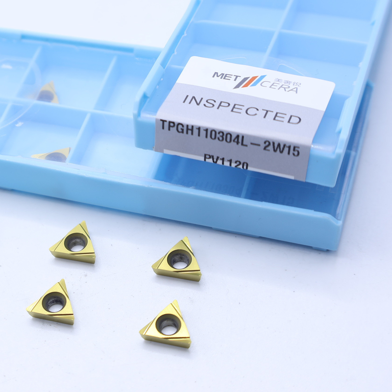 TiCN Cermet CNC-draaien Inzet TPGH1103 met 2W15 scherp afwerking chip breaker Metalen materiaal Hoog slijtvastheidsvoordeel