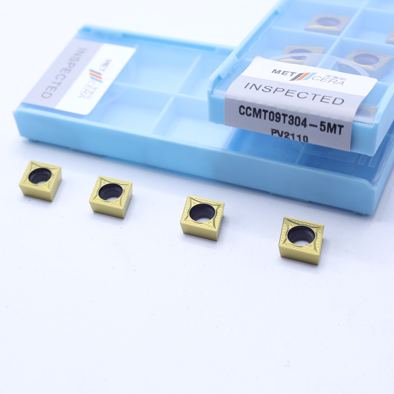 CCMT06 CCMT09 Positieve CNC-draai-inzetstukken met 5MT half-afgeronde chipbrekers, Cermet-draaiinzetstuk