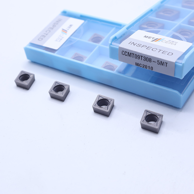 CCMT06 CCMT09 Positieve CNC-draai-inzetstukken met 5MT half-afgeronde chipbrekers, Cermet-draaiinzetstuk