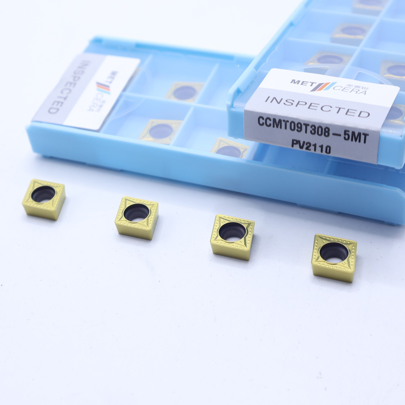 CCMT06 CCMT09 Positieve CNC-draai-inzetstukken met 5MT half-afgeronde chipbrekers, Cermet-draaiinzetstuk