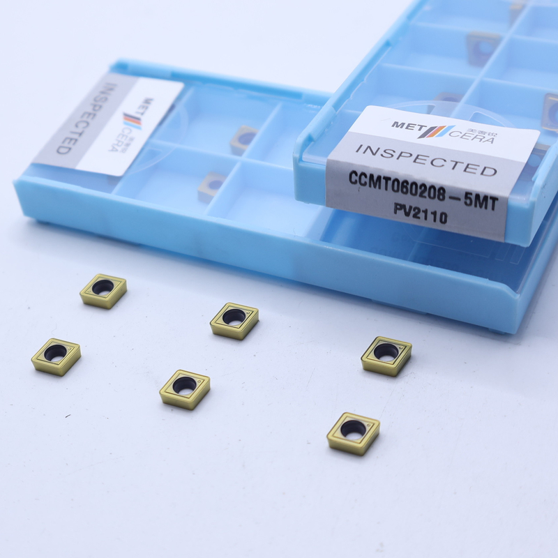 CCMT06 CCMT09 Positieve CNC-draai-inzetstukken met 5MT half-afgeronde chipbrekers, Cermet-draaiinzetstuk