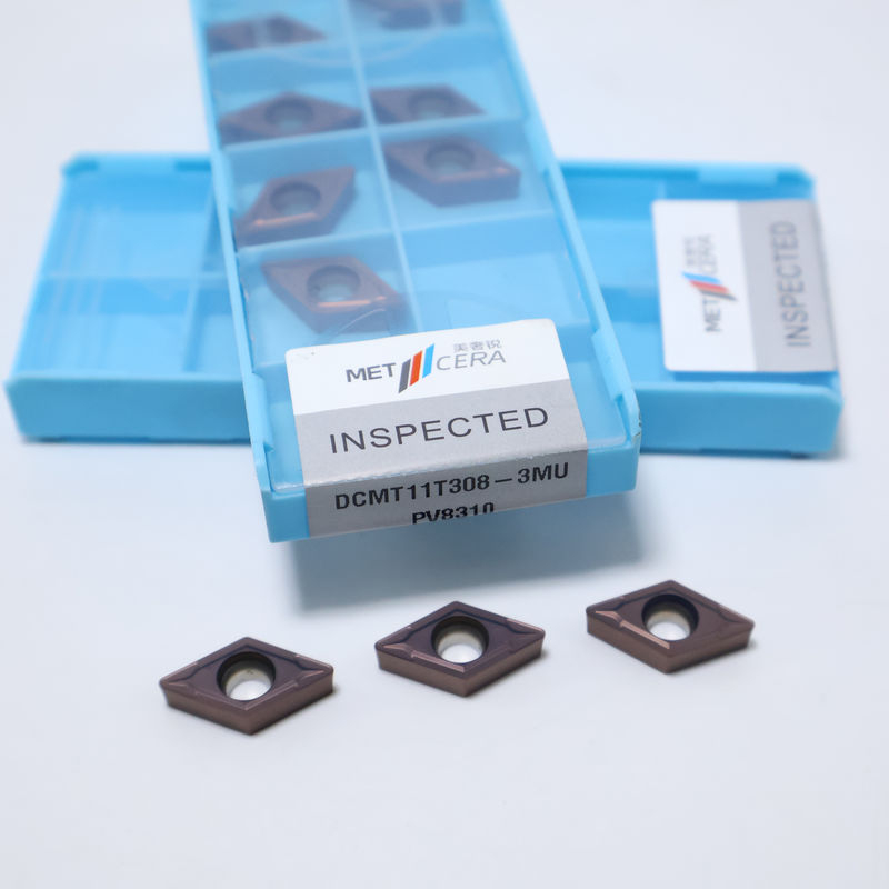 DCMT07 DCMT11T3 55° Rhombische Hardmetalen Draaiplaten voor Staal, Roestvrij Staal, Positieve Wisselplaat met 3MU spaanvanger